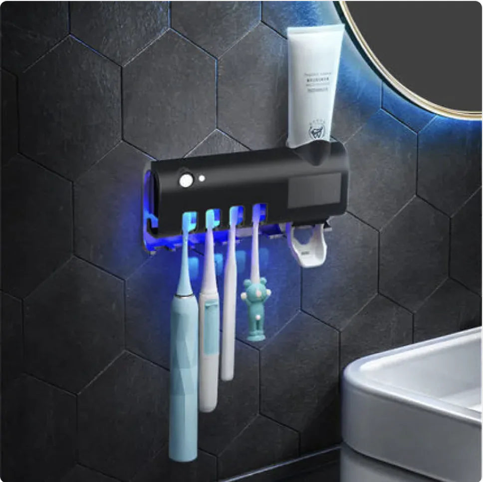 Smart Toothbrush Sterilizer Ultraviolet Sterilization Perforation-Free Wall-mounted Toothbrush Holder